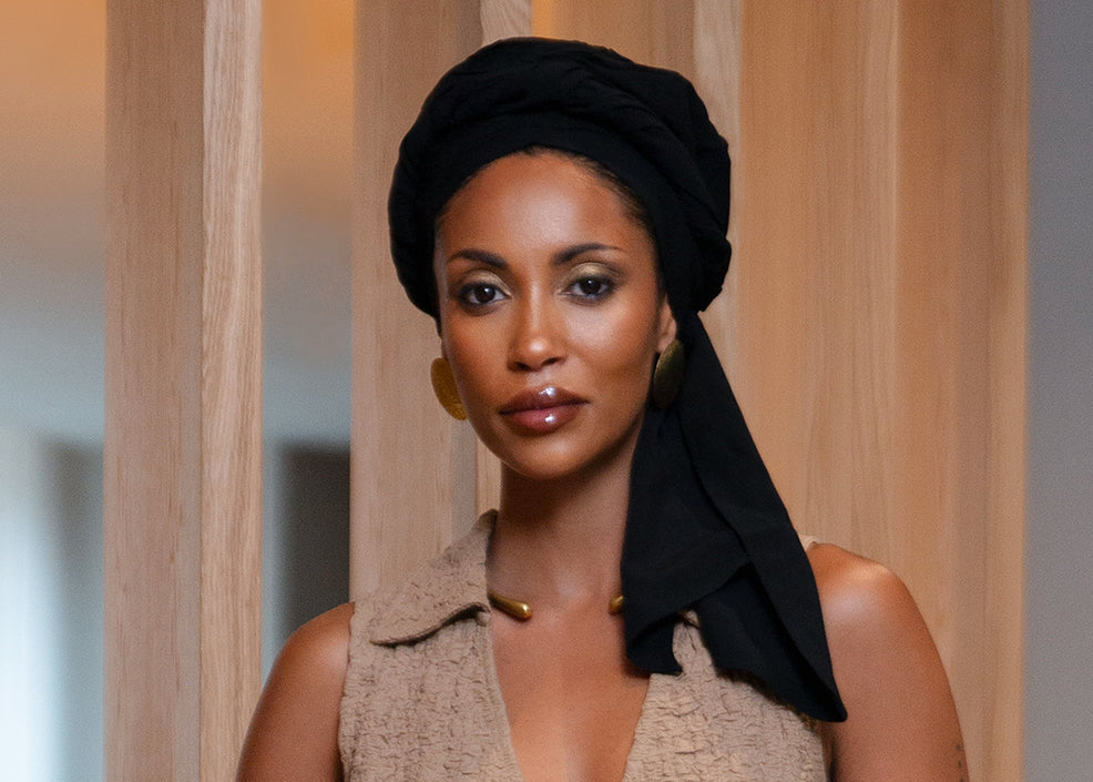 Stylish, easy-to-tie headwrap crowns that boost your confidence for chemo alopecia cury hair locs Muslim 