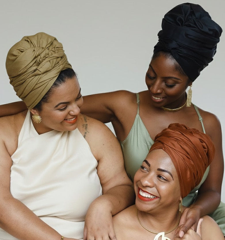 head wrap turban crown_women alopecia curly hair chemo wear bundle 